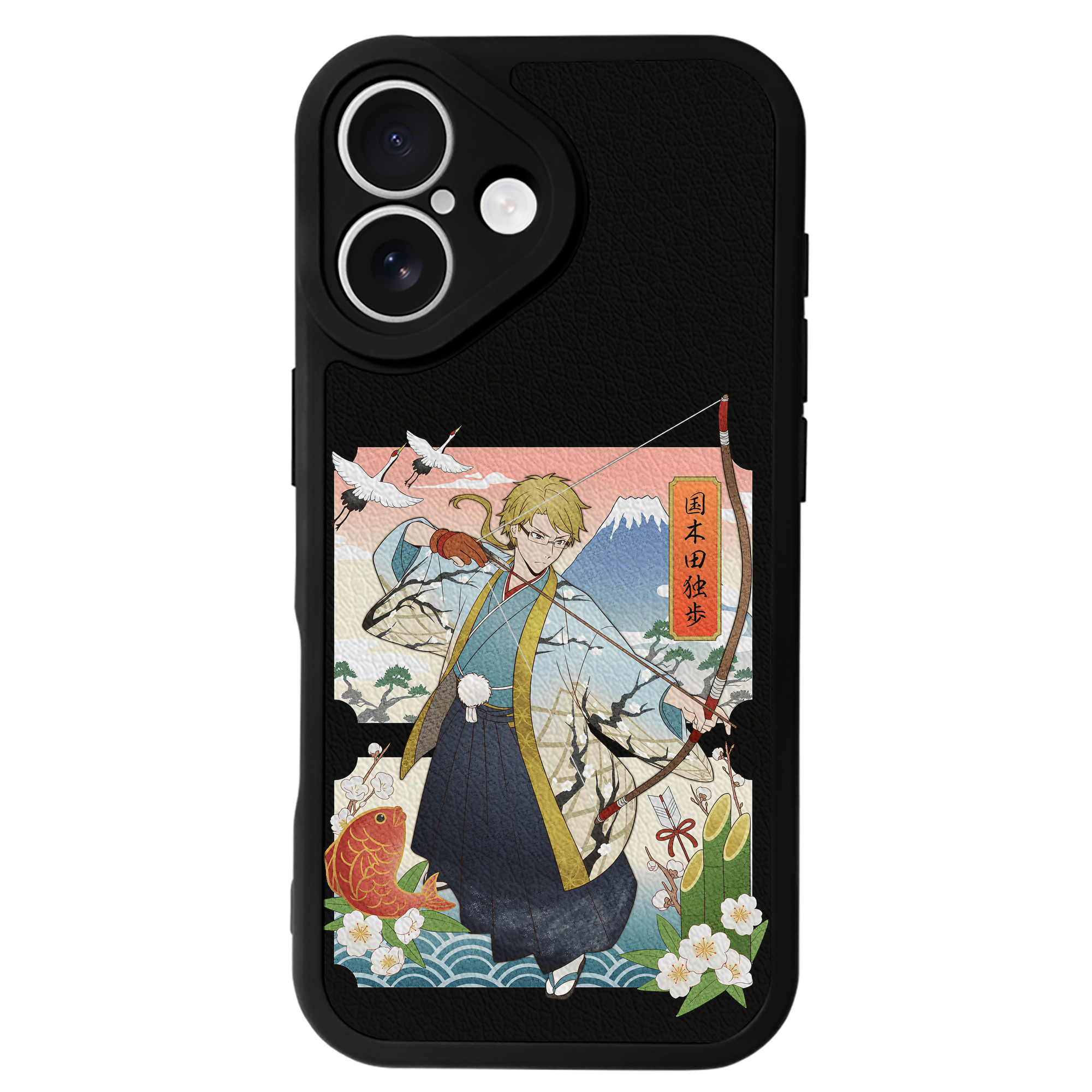 （画像用） 文豪ストレイドッグス Bungo Stray Dogs 【iPhone 16シリーズ対応】シリコンスマホケース（レザー調） 材質：シリコン